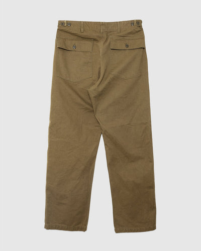 Herringbone Vintage Fit Fatigue Pants Army Green - ORSLOW