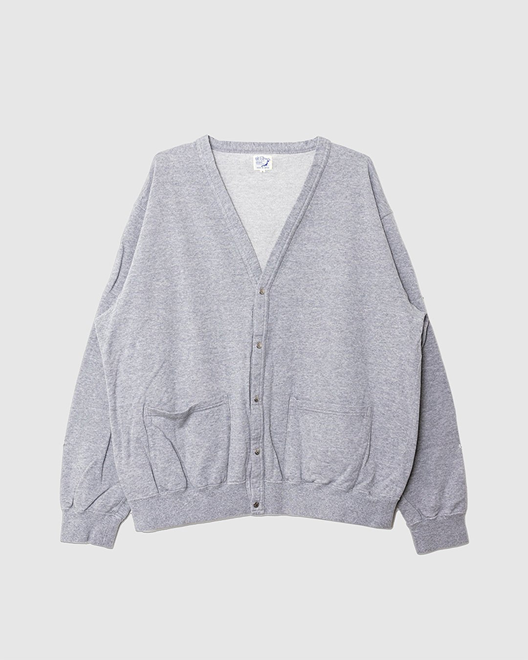 Light Weight French Terry Sweat Shirt Cardigan Heather Grey - ORSLOW