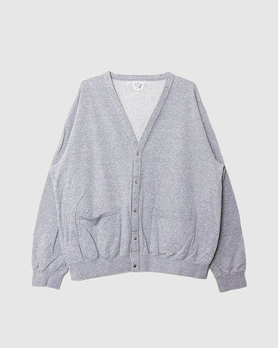 Light Weight French Terry Sweat Shirt Cardigan Heather Grey - ORSLOW