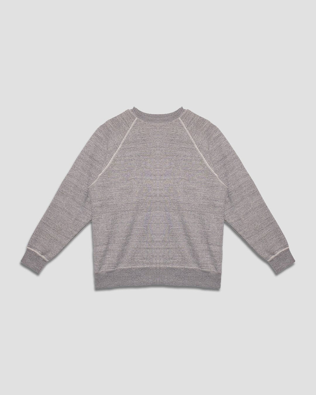 Loopwheel Crewneck Sweat Shirt Brushed Back - Heather Gray - ORSLOW