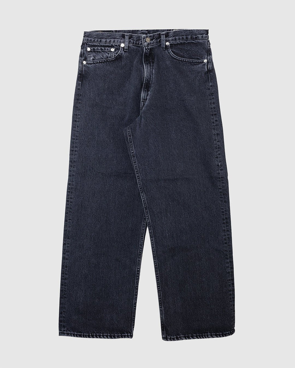 Super Dad's Denim Pants Black Denim Stone - Bottoms - ORSLOW