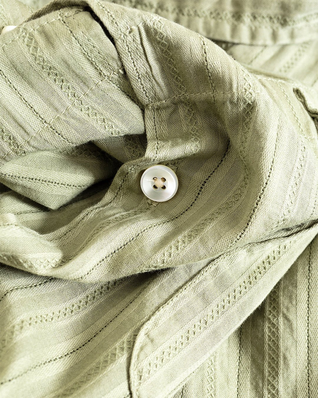 Mel Leno Weave Shirt Sage - PILGRIM SURF SUPPLY