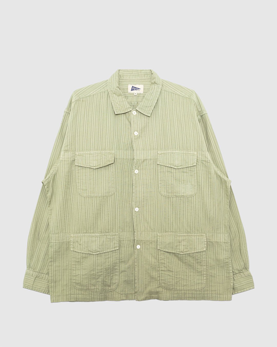 Mel Leno Weave Shirt Sage - PILGRIM SURF SUPPLY