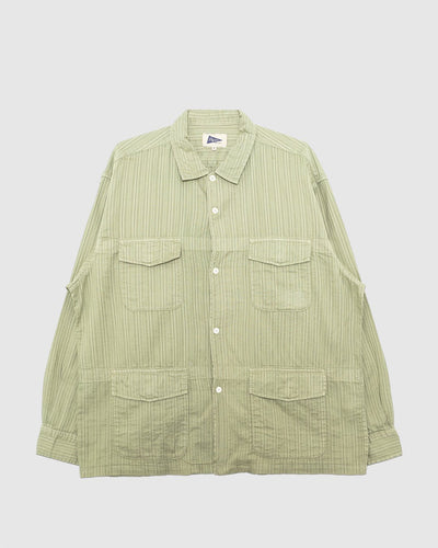 Mel Leno Weave Shirt Sage - PILGRIM SURF SUPPLY