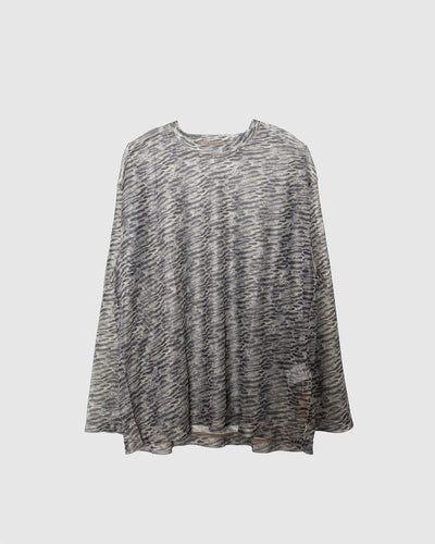 Nick Printed Mesh Crew Khaki - PILGRIM SURF SUPPLY