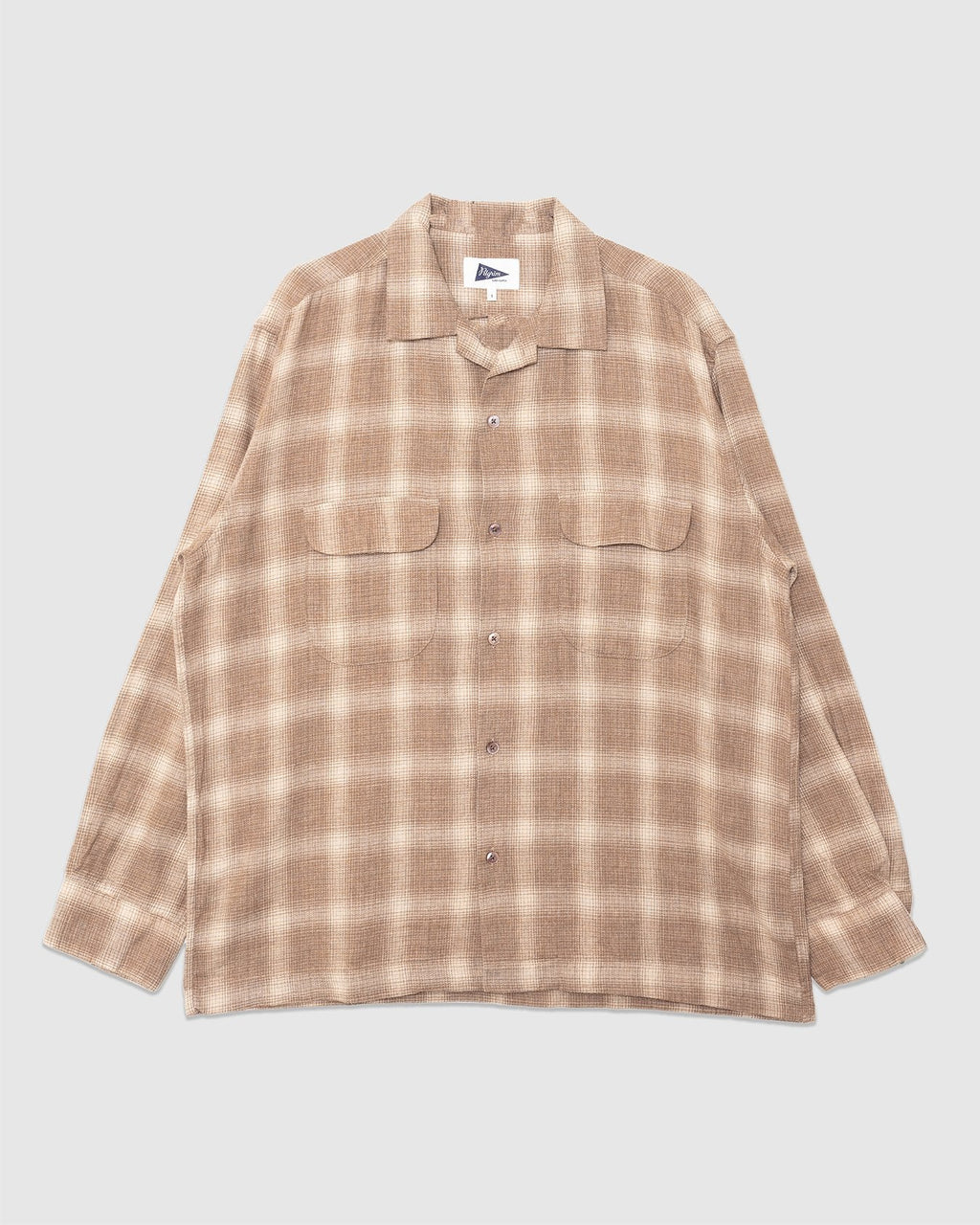 Vincent Melange Ombre Shirt Khaki - PILGRIM SURF SUPPLY