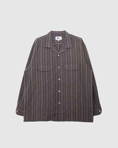 Vincent Shirt Dark Brown - PILGRIM SURF SUPPLY