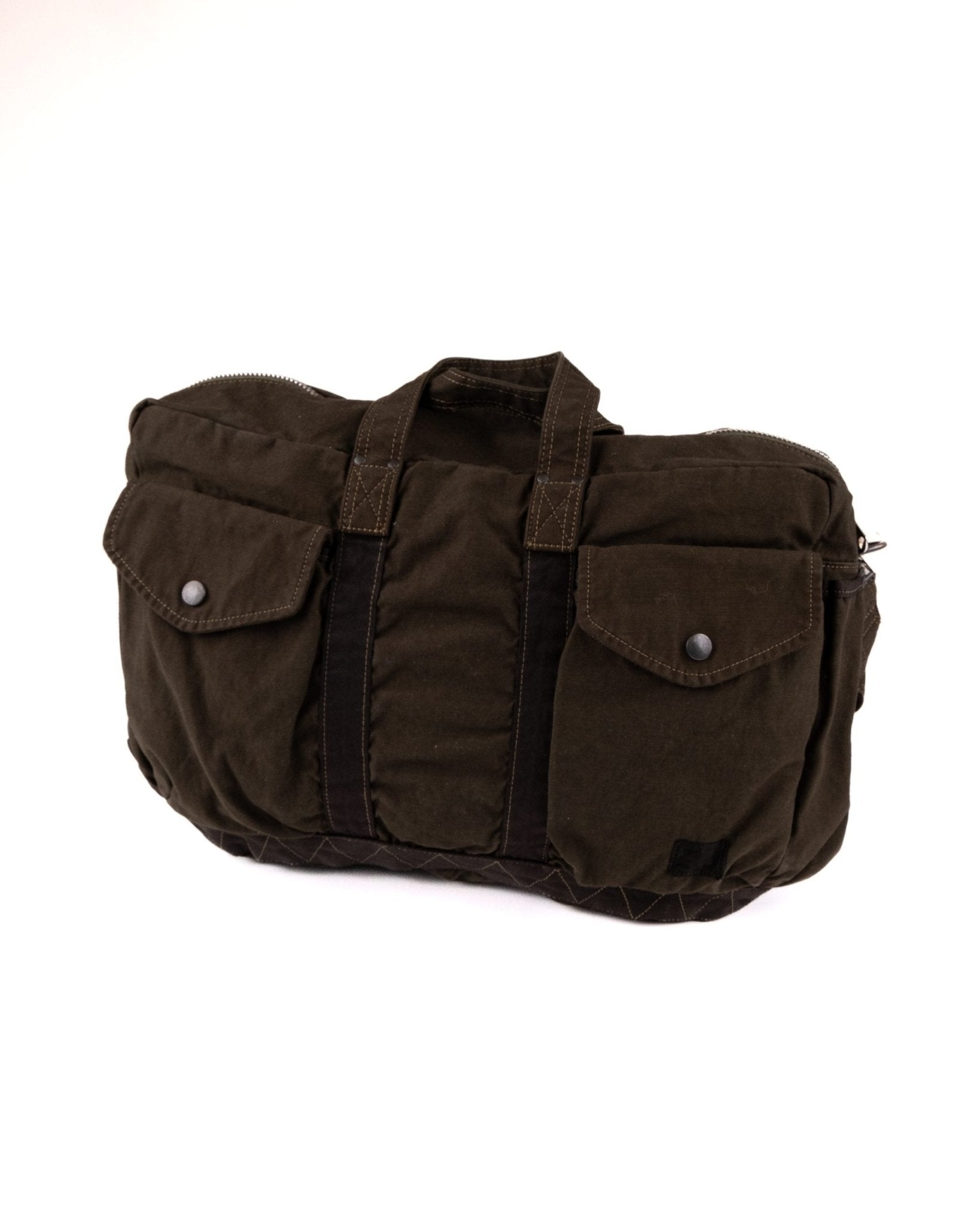 Crag 2Way Boston Bag (S) Khaki - PORTER