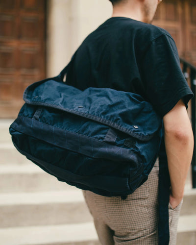 Crag Messenger Bag (L) Navy - PORTER