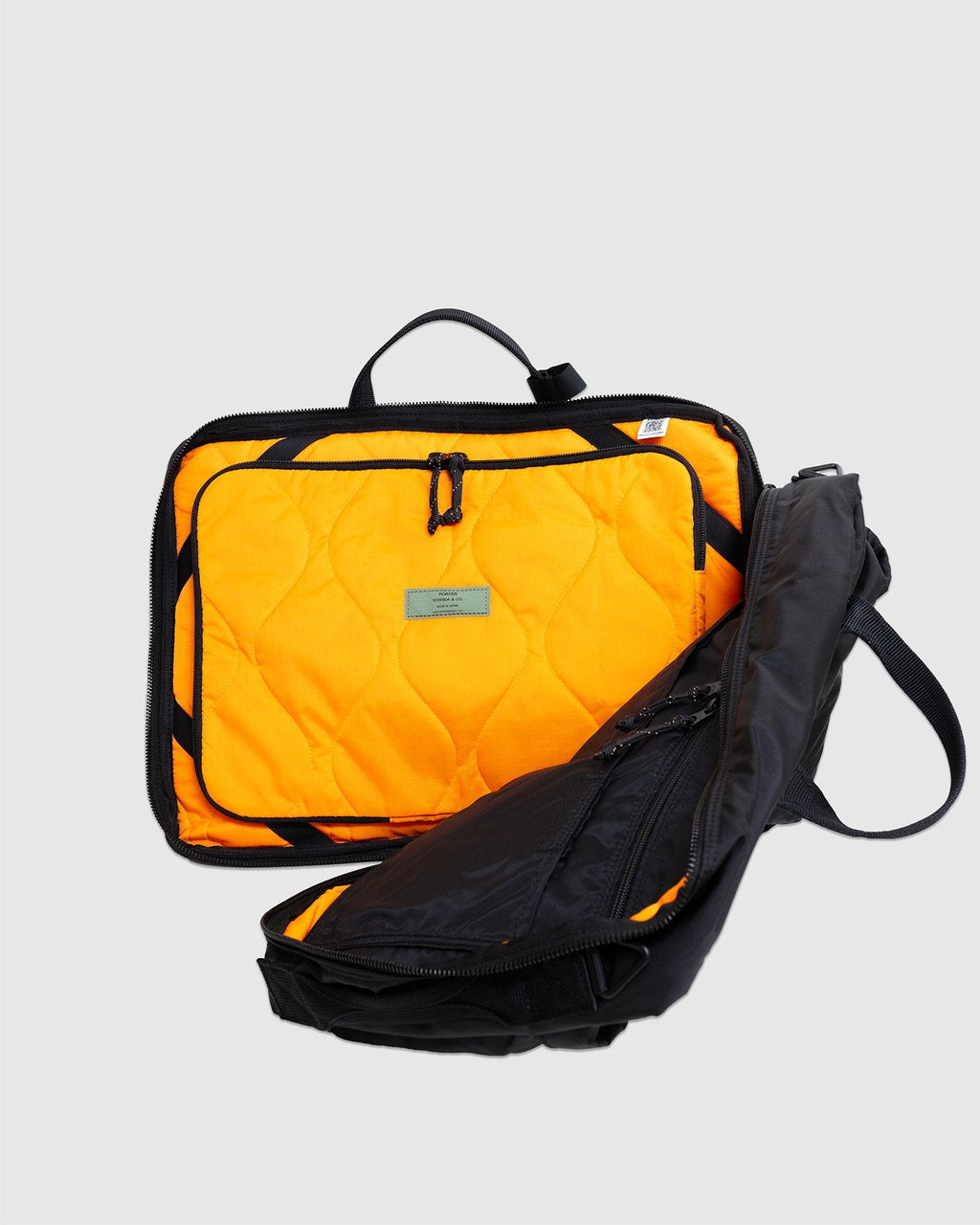 Force 3Way Briefcase Black - PORTER