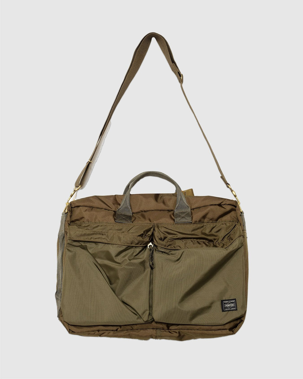 Force 3Way Briefcase Olive Drab - PORTER