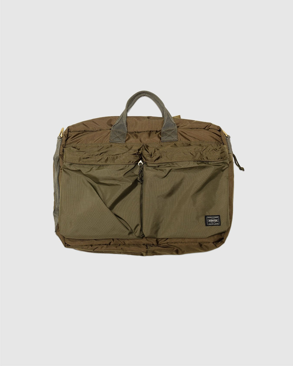 Force 3Way Briefcase Olive Drab - PORTER