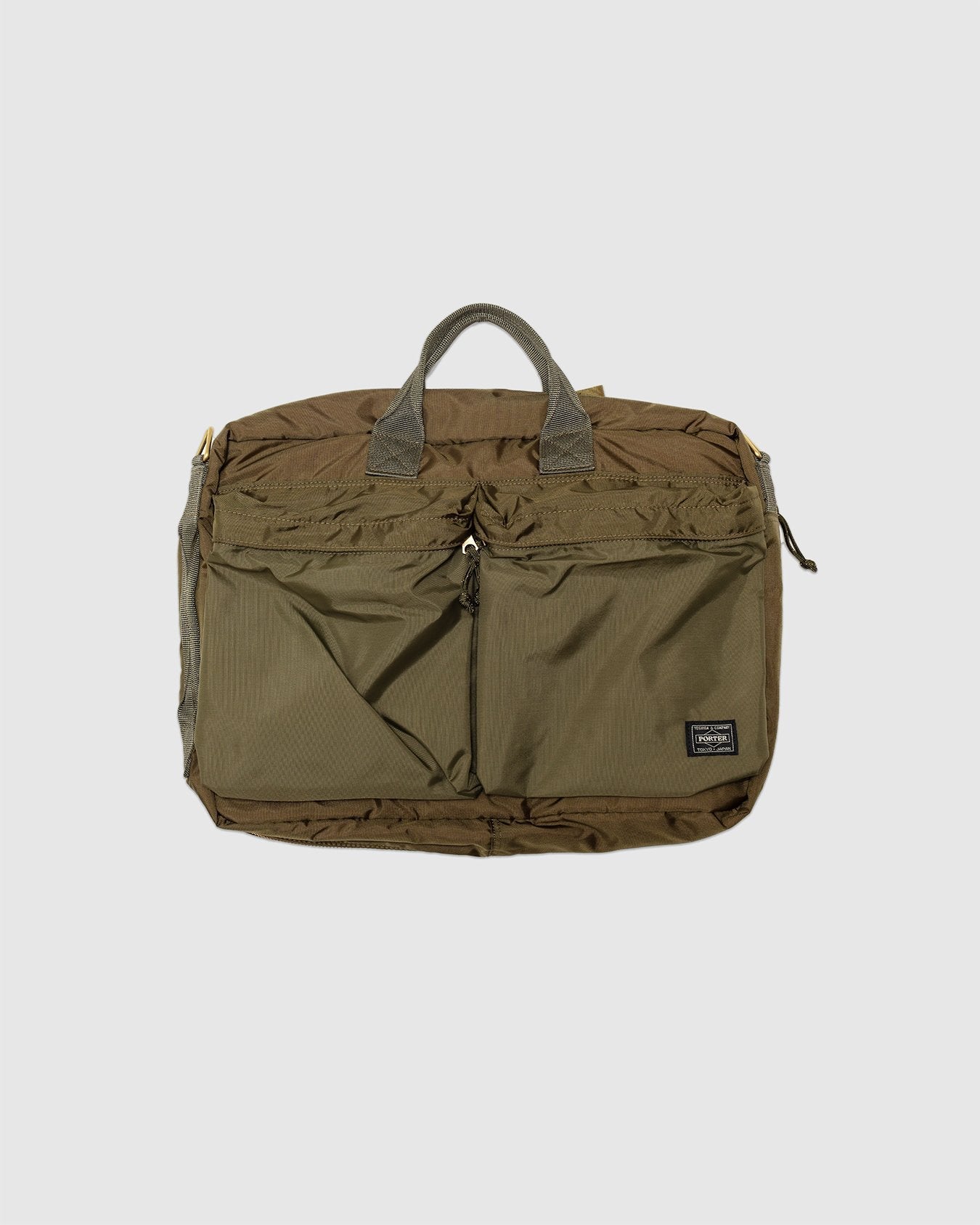 Force 3Way Briefcase Olive Drab - PORTER
