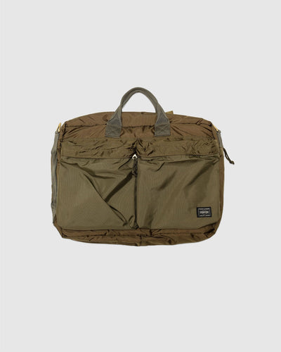 Force 3Way Briefcase Olive Drab - PORTER
