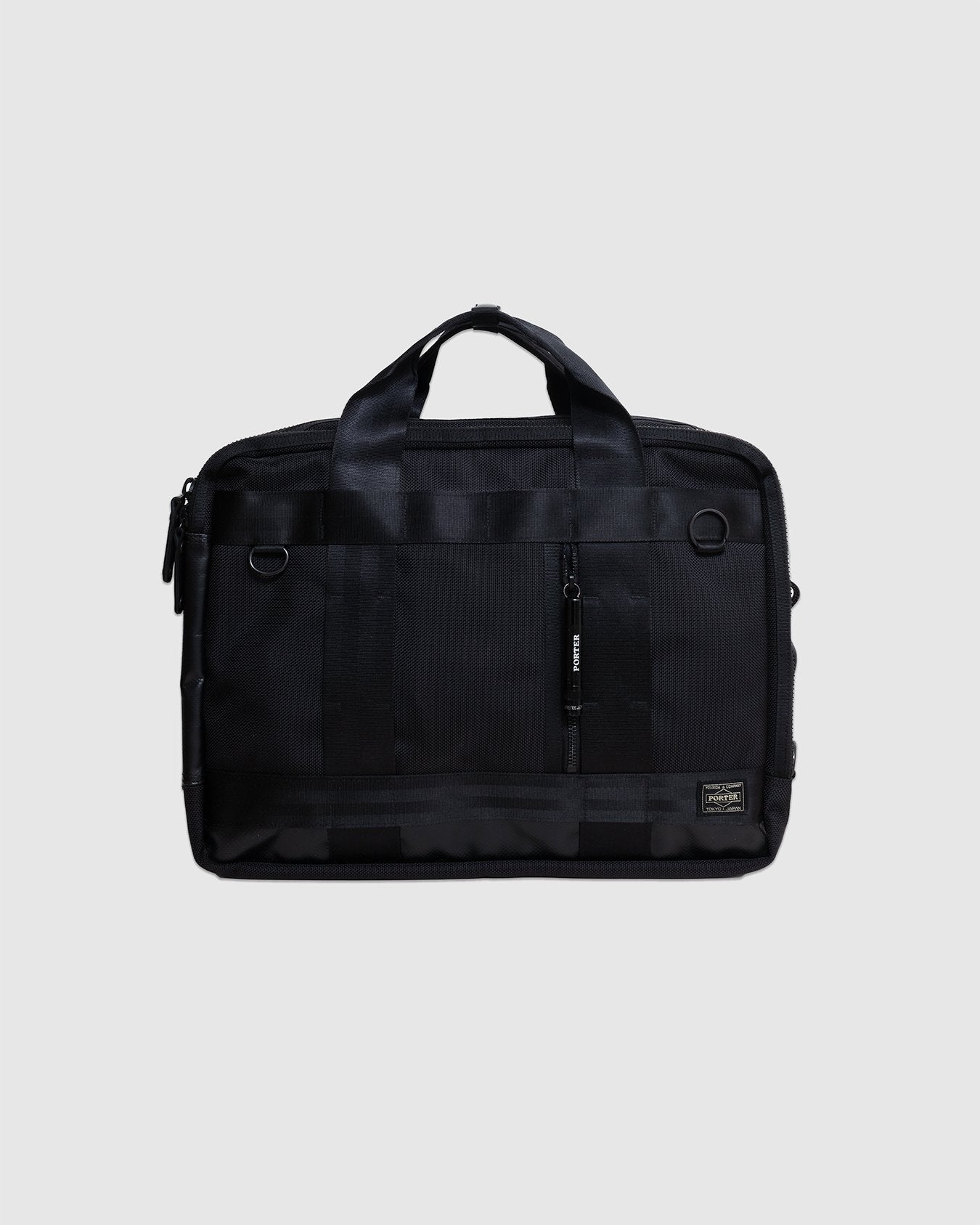 Heat 3Way Briefcase - Black - PORTER