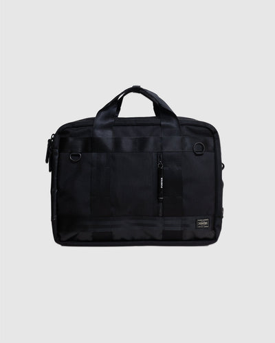Heat 3Way Briefcase - Black - PORTER
