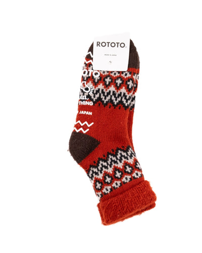 Comfy Room Socks Nordic - Red - ROTOTO