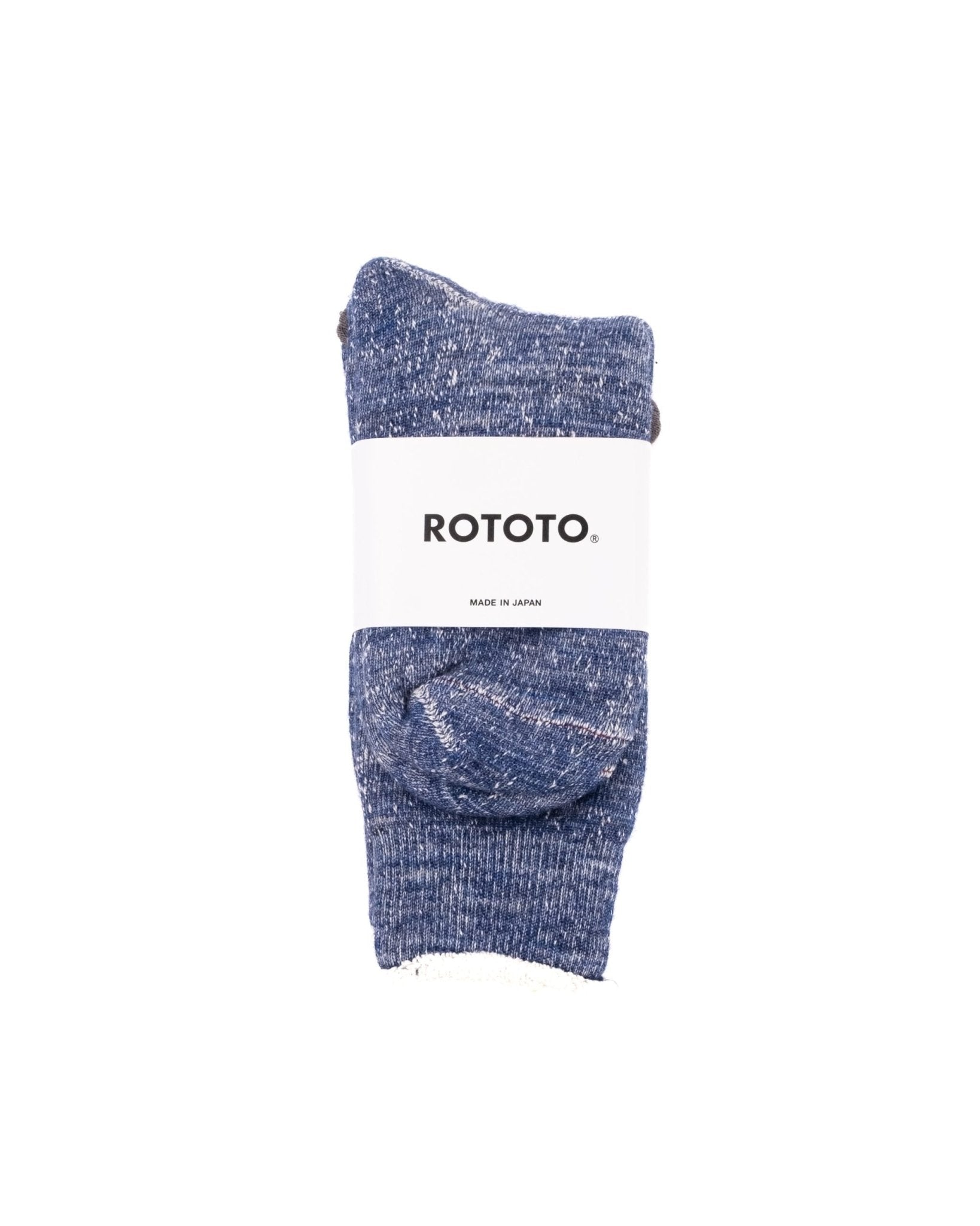 Double Face Merino Wool Organic Cotton Socks - Deep Ocean - ROTOTO