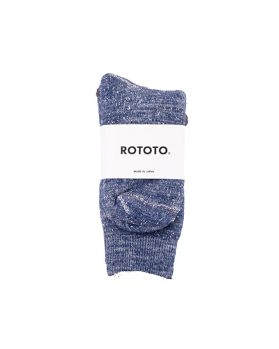 Double Face Merino Wool Organic Cotton Socks - Deep Ocean - ROTOTO