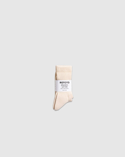 Organic Daily 3 Pack Socks R1123 Ecru - ROTOTO