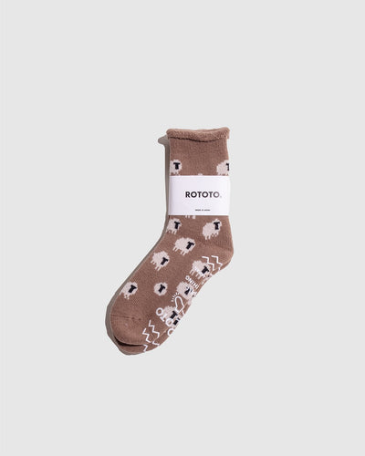 Pile Room Socks - Brown - ROTOTO