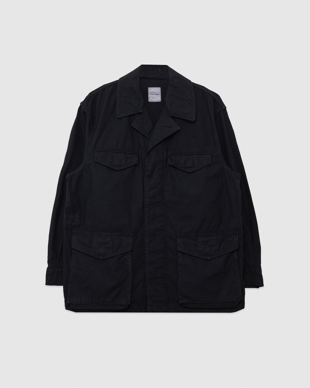 Back Satin M-47 Style Jacket Black - SAGE DE CRET