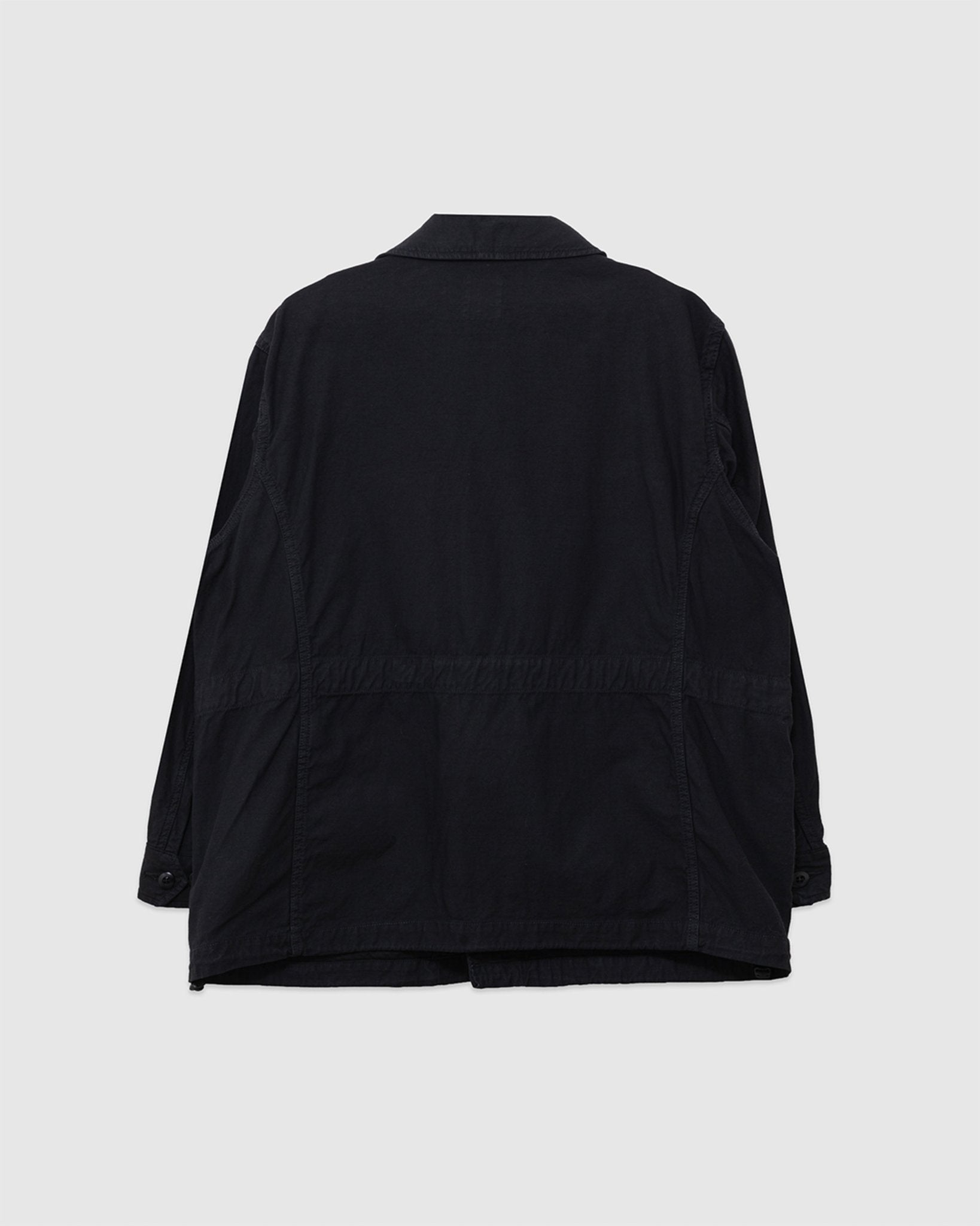 Back Satin M-47 Style Jacket Black - SAGE DE CRET