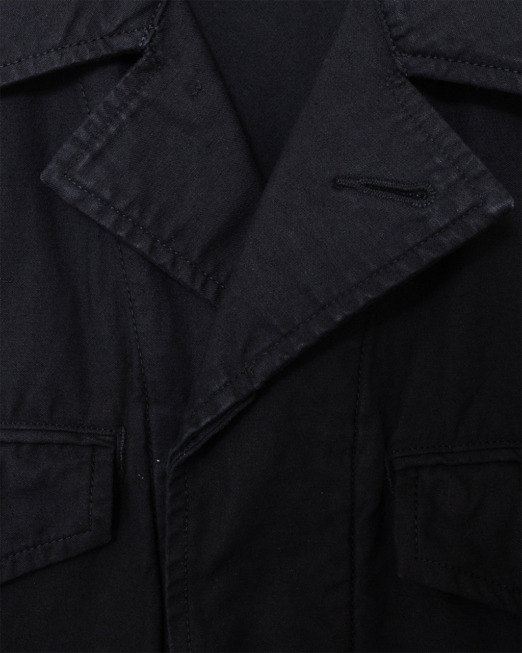 Back Satin M-47 Style Jacket Black - SAGE DE CRET