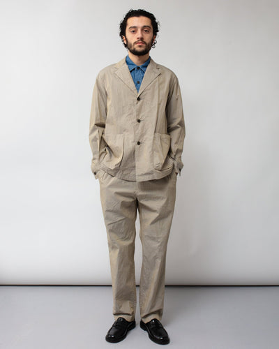 Crinkle Typewriter Work Shirt Jacket Gray - SAGE DE CRET