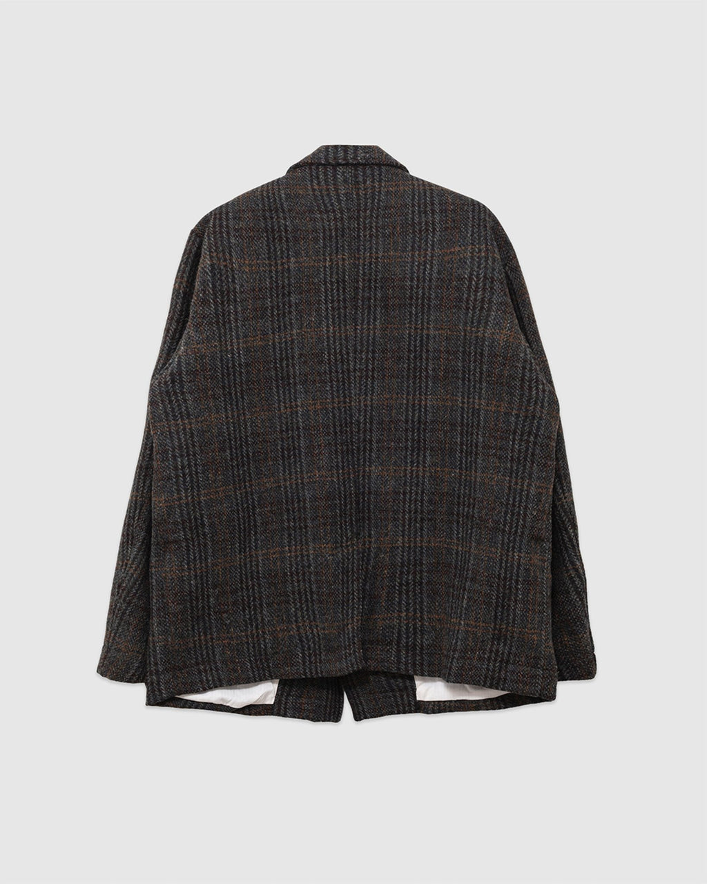 Harris Tweed Four-button Coverall Jacket Check - SAGE DE CRET