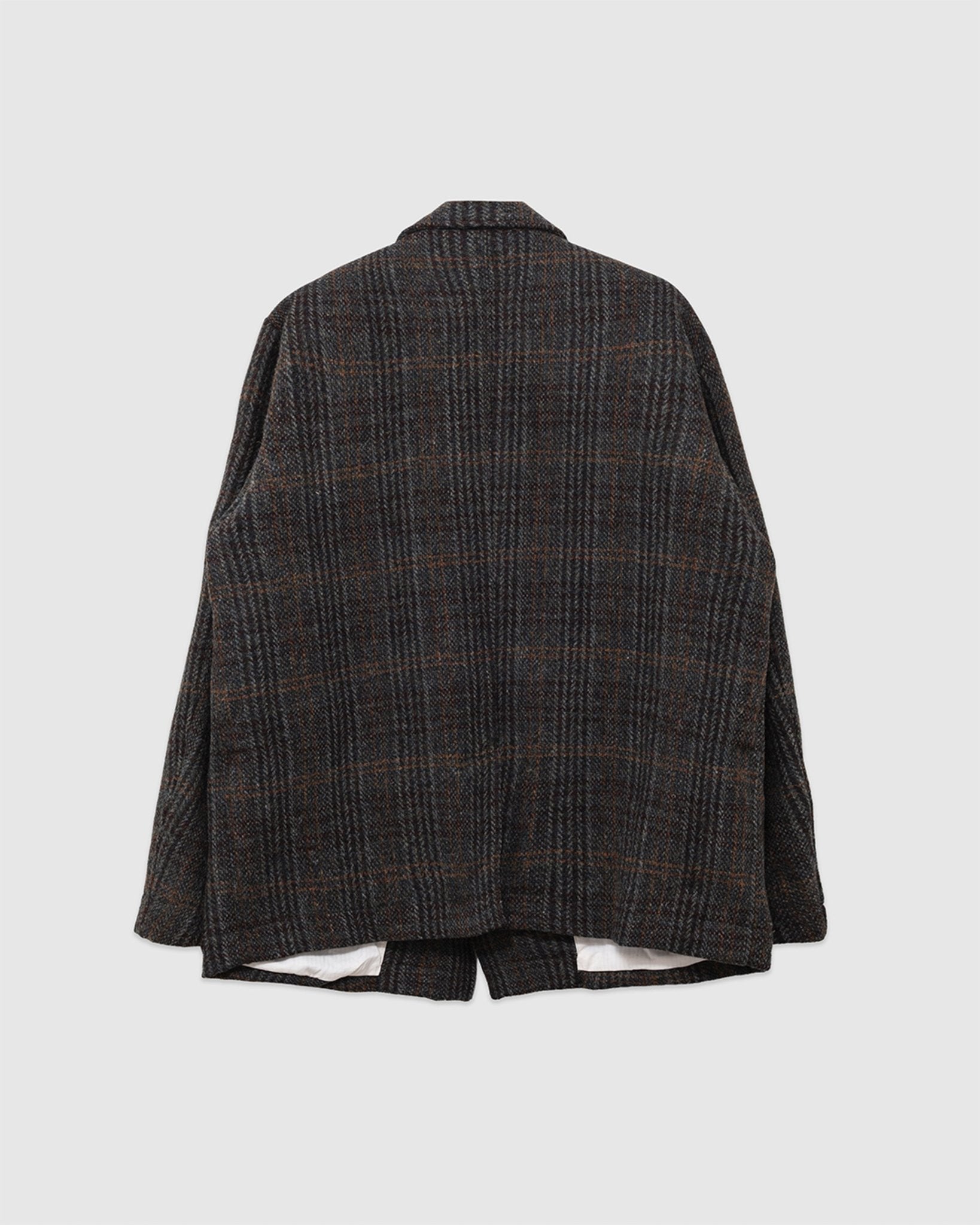 Harris Tweed Four-button Coverall Jacket Check - SAGE DE CRET