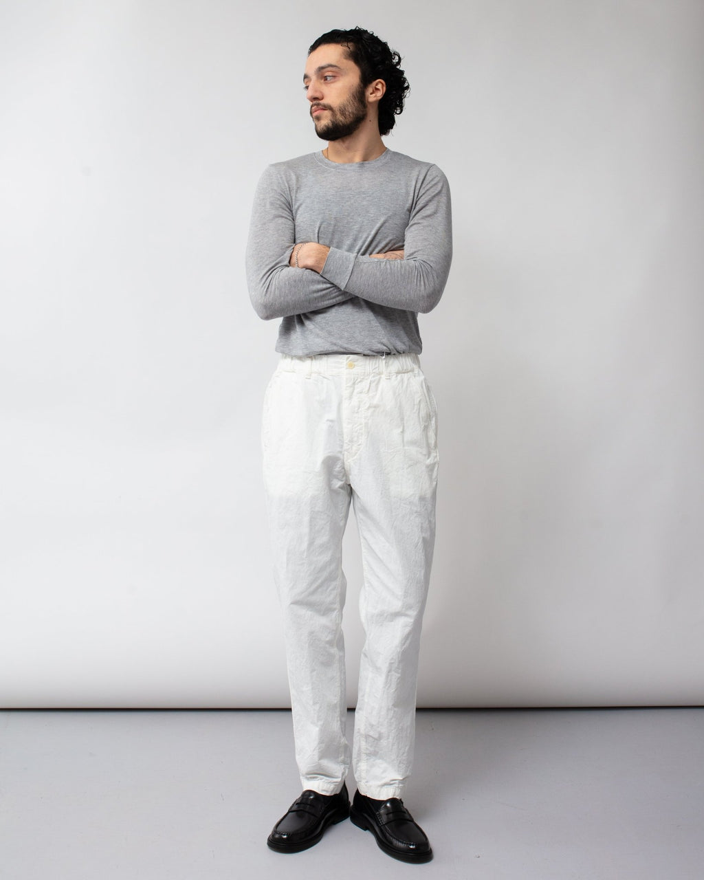 High Density Tapered Pant Off White - SAGE DE CRET