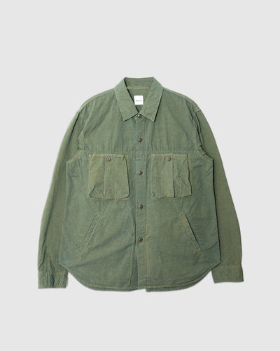 High Density Work Shirt Jacket Olive - SAGE DE CRET