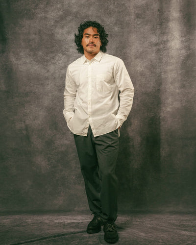 Regular Collar Shirt - Off White - SAGE DE CRET