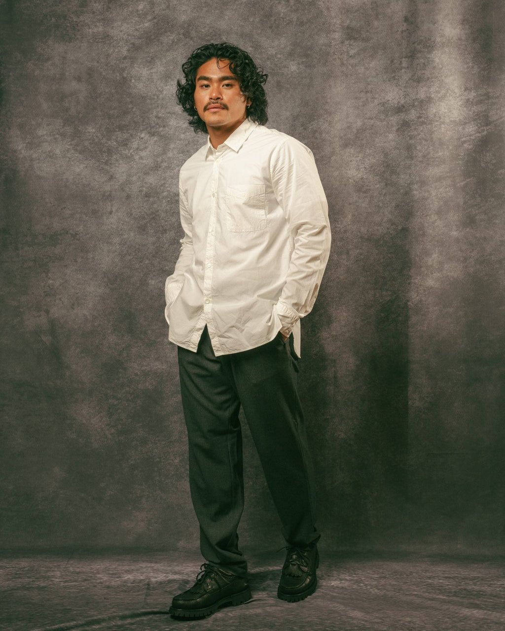 Regular Collar Shirt - Off White - SAGE DE CRET