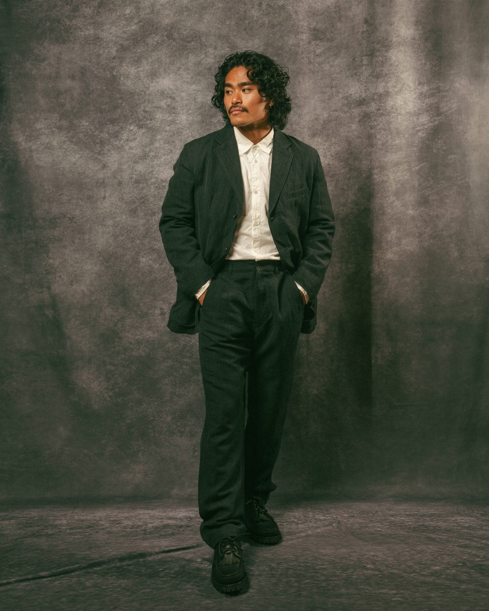 Serge Tapered Pants - Charcoal - SAGE DE CRET
