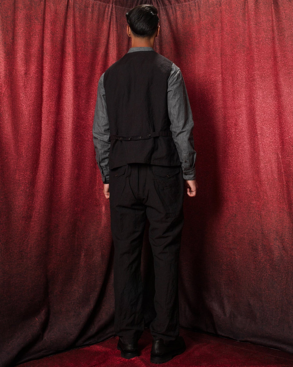 Tumble Washed Classic Vest Brown - SAGE DE CRET