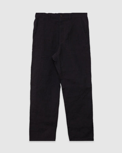 Tumble Washed Pegtop Pants Brown - SAGE DE CRET