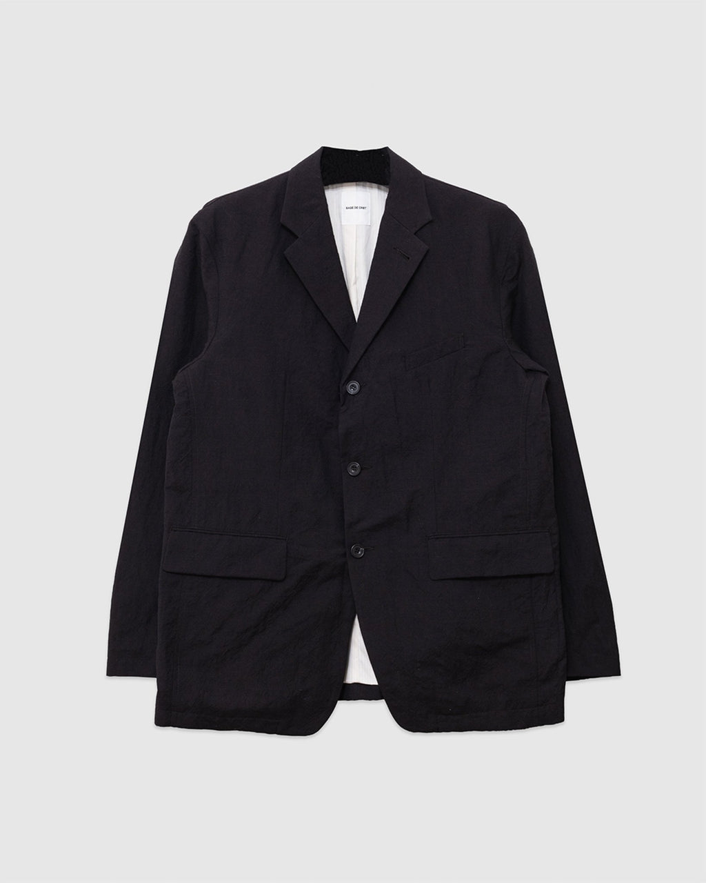 Tumble Washed Three-button Tailored Jacket Brown - SAGE DE CRET