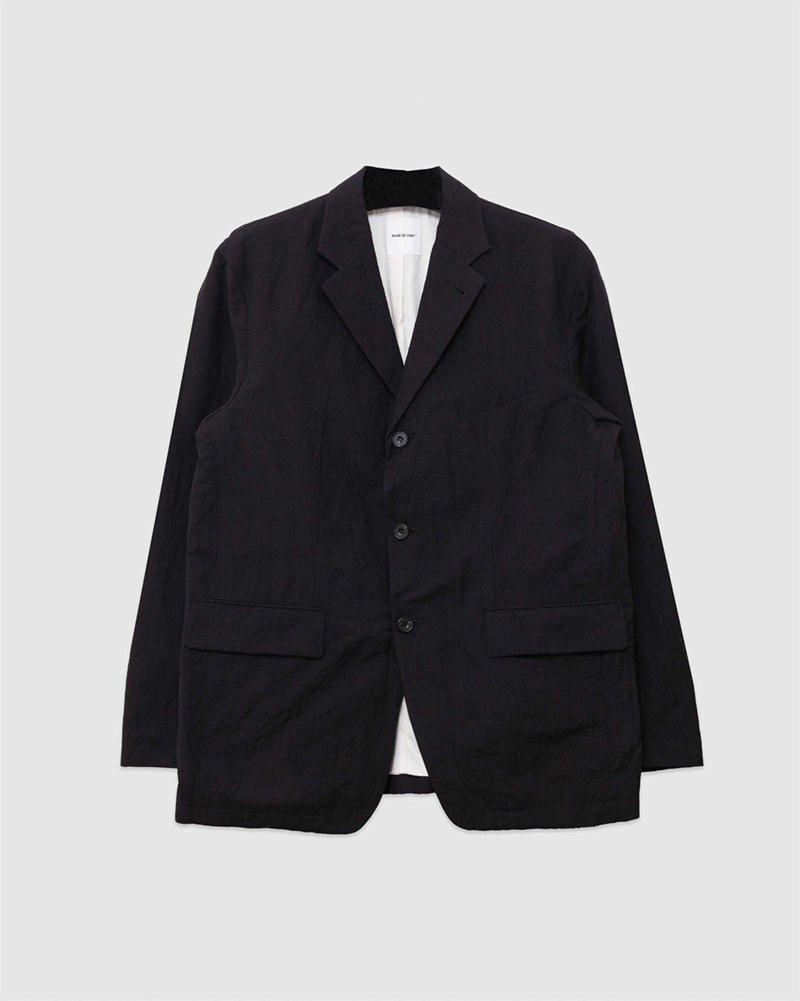 Tumble Washed Three-button Tailored Jacket Brown - SAGE DE CRET