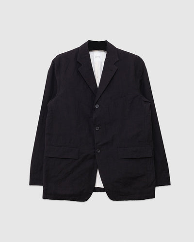 Tumble Washed Three-button Tailored Jacket Brown - SAGE DE CRET