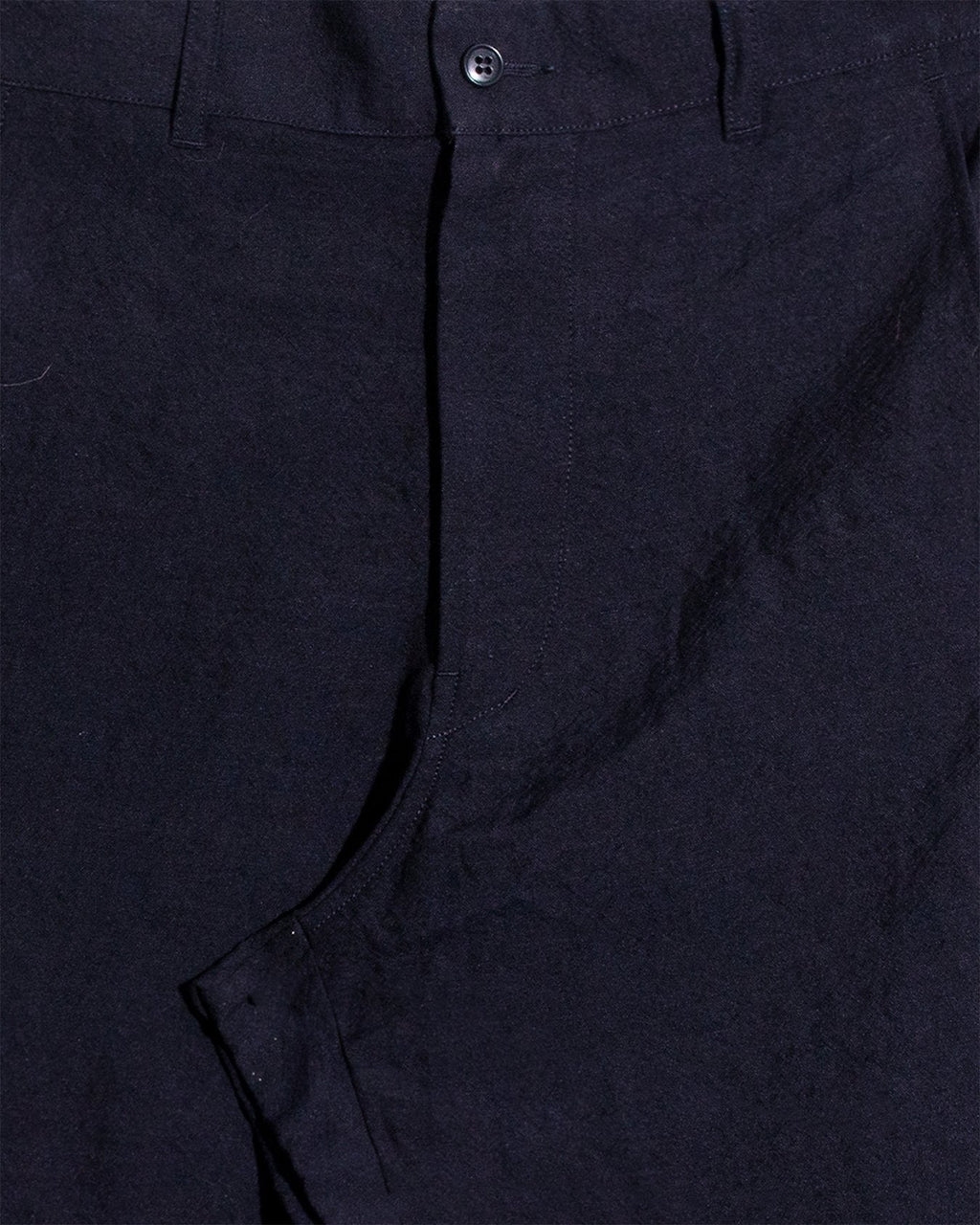 Tumbler Wool/Linen Tapered Pants - Navy - SAGE DE CRET