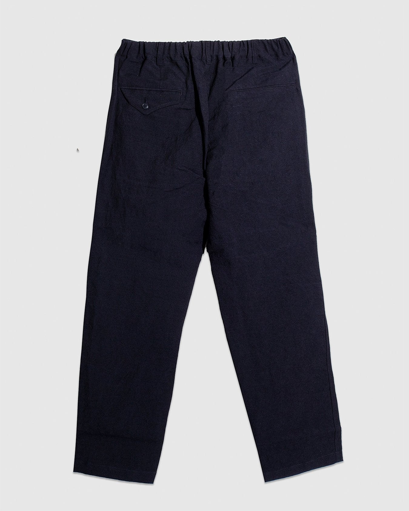 Tumbler Wool/Linen Tapered Pants - Navy - SAGE DE CRET