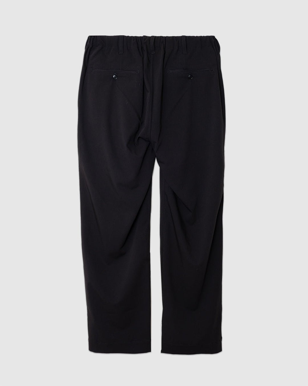 Twill Double Pleated Wide Pants Black - SAGE DE CRET