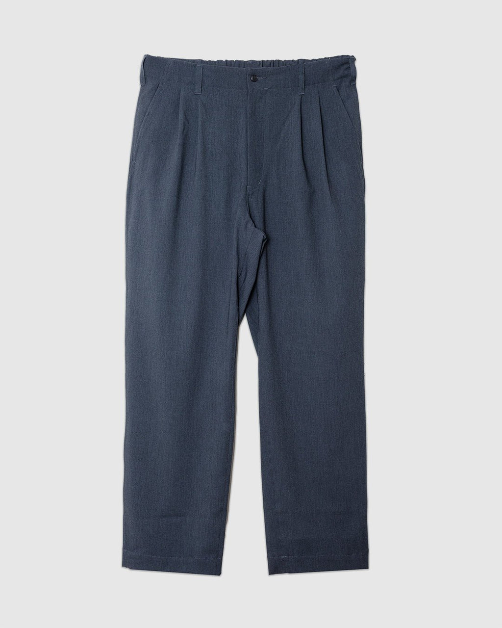 Twill Double Pleated Wide Pants Gray - SAGE DE CRET
