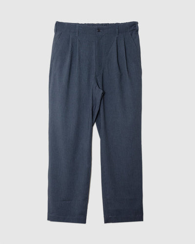 Twill Double Pleated Wide Pants Gray - SAGE DE CRET