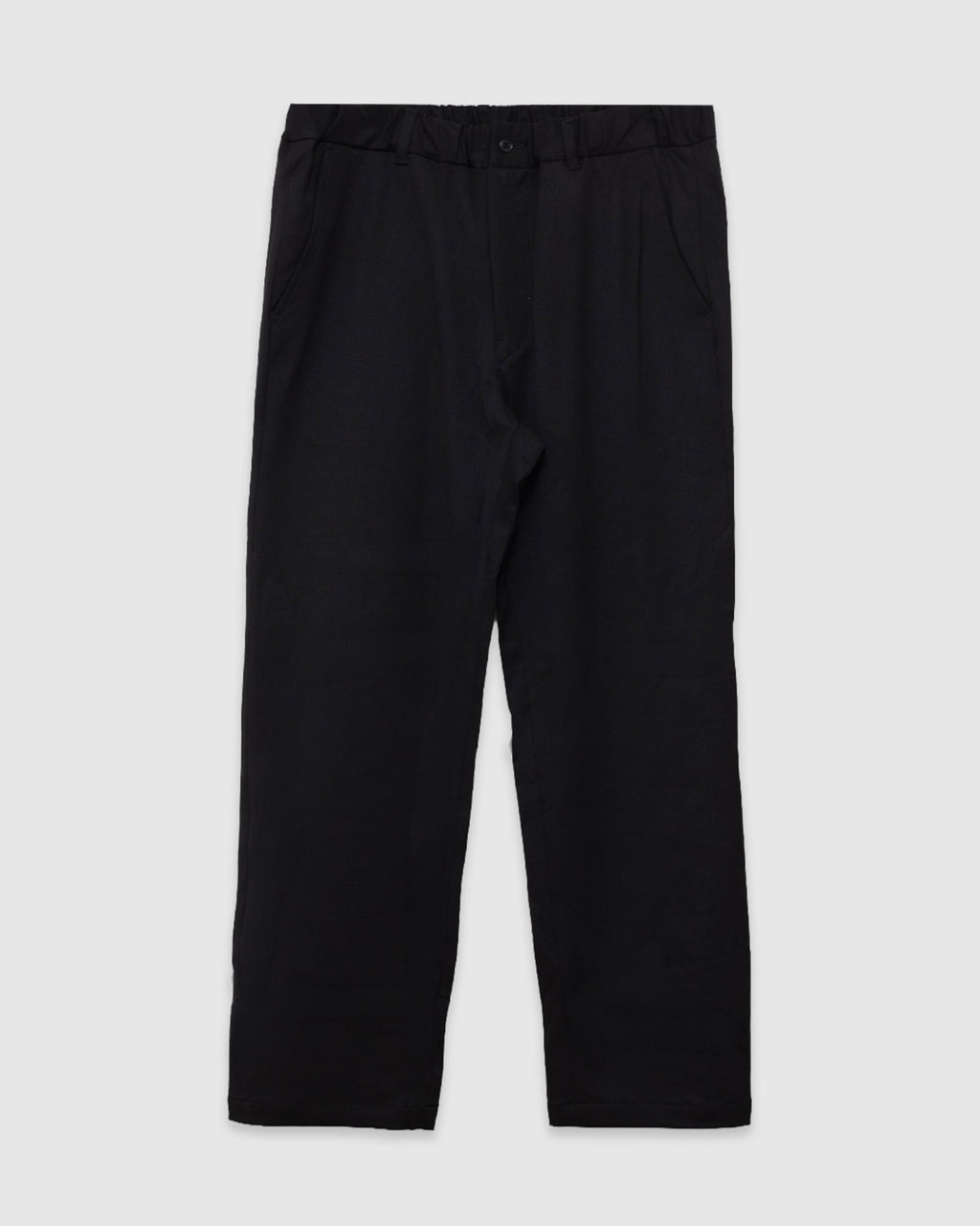 Twill Stretch Tapered Easy Pants Black - SAGE DE CRET