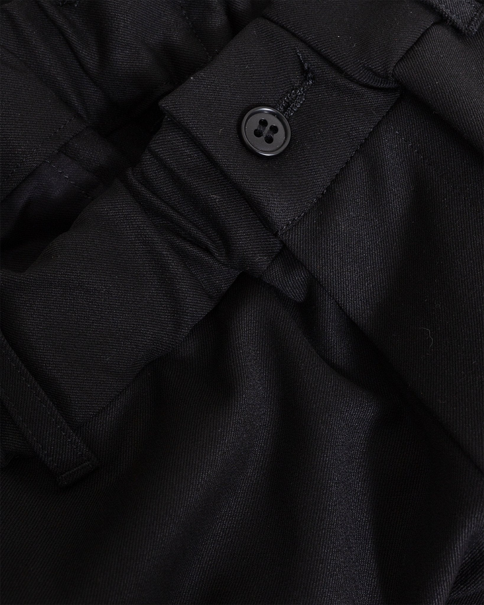 Twill Stretch Tapered Easy Pants Black - SAGE DE CRET