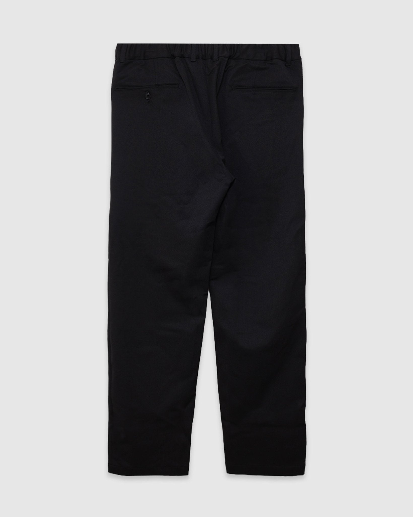 Twill Stretch Tapered Easy Pants Black - SAGE DE CRET
