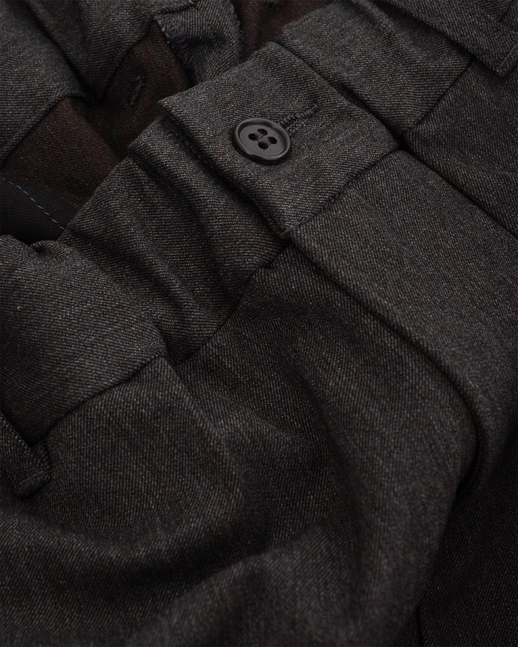 Twill Stretch Tapered Easy Pants Charcoal - SAGE DE CRET